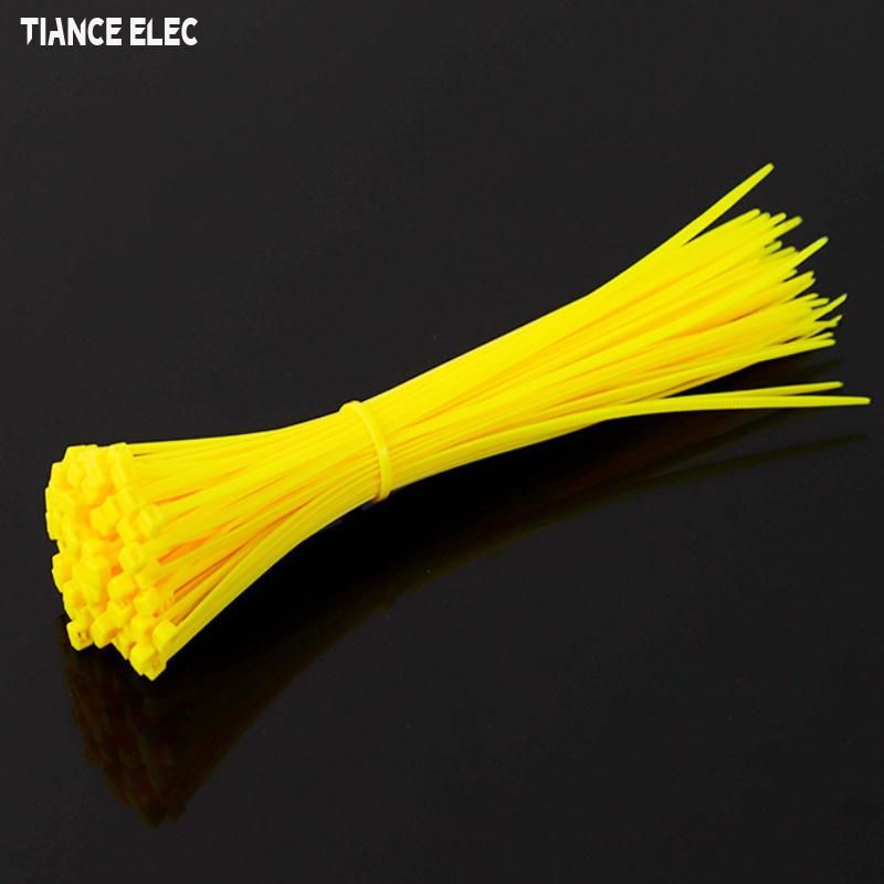 Yellow Color Self-Locking Nylon Cable Ties