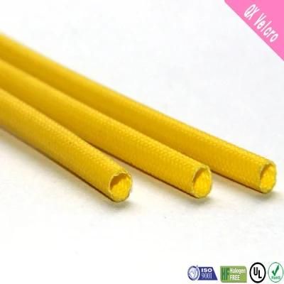 Fiberglass Braided Sleeving Insulating Silicone Fiberglass Mesh Sleeving