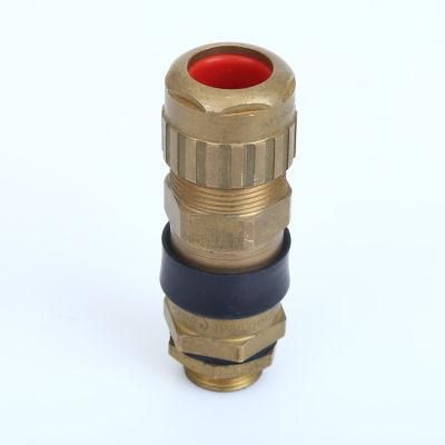 China Explosion Proof Armoured Cable Gland with Nickel Plated Brass and Stainless Steel Material