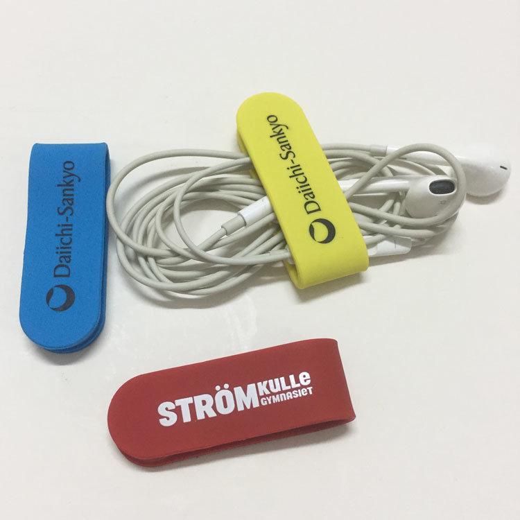 Data Cable Holder Silicone Gel Magnet Coil Earphone Clip