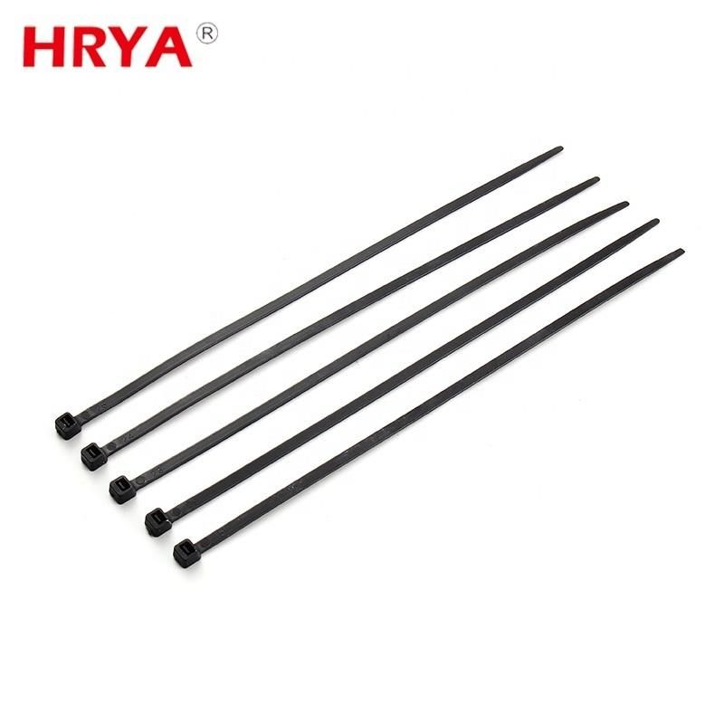 Hrya Factory Customized Adjustable Double Hook PA 66 Nylon Cable Tie Plastic Wire Zip Ties Self-Locking Releasable Cable Accessories Factory