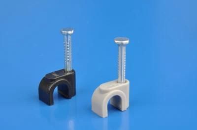 PE Cable Clips (WHITE, 5MM)