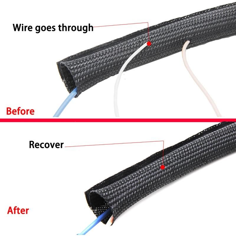 Cable Protection Sleeve with Hook Loop Wire Cable Terminal Block