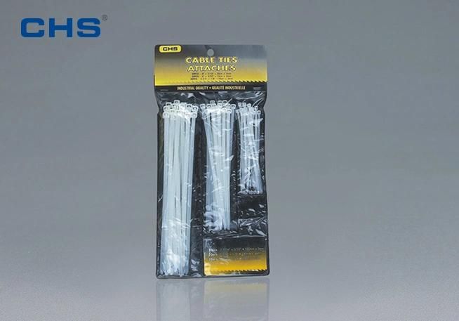 Chs Top Brand 7.6*600mm Heavy Duty Nylon PA66 Self Locking Plastic Cable Ties