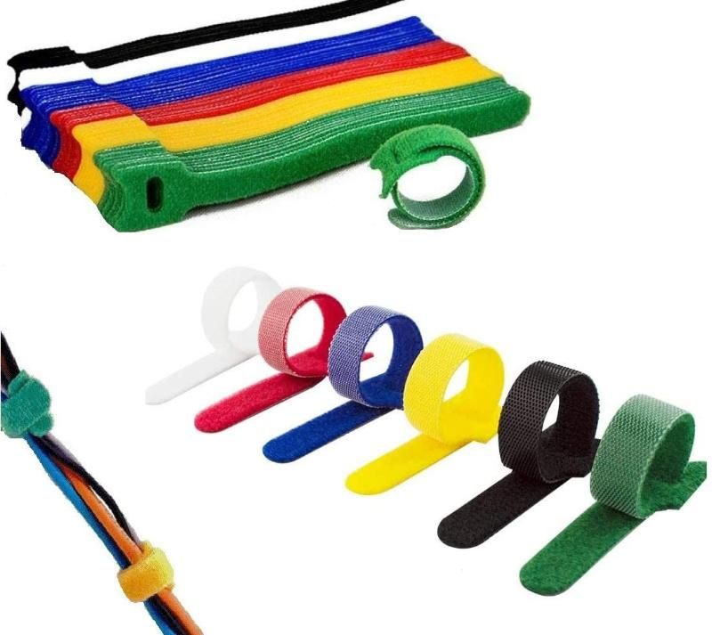 Custom Adjustable Hook Loop Reusable Tie Strap