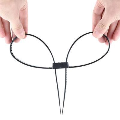 12*500 Black Nylon UV Resistent Plastic Handcuff Cable Ties