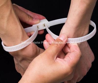 Disposable Nylon66 Handcuff Police Tie with Two Loop