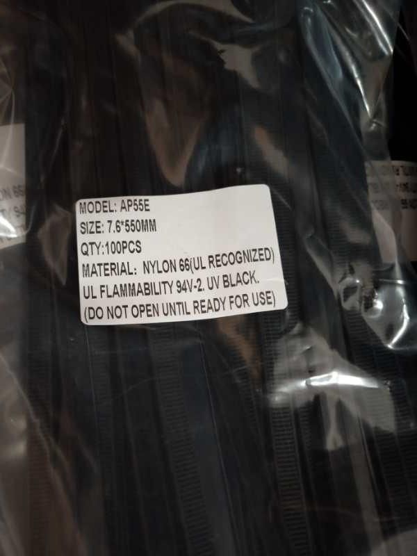 UV Resistant Zip Ties Black Self Locking Plastic Nilon Cable Tie