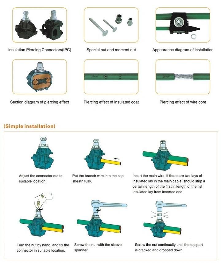 Insulated Line Tap with Piercing Copper Teeth