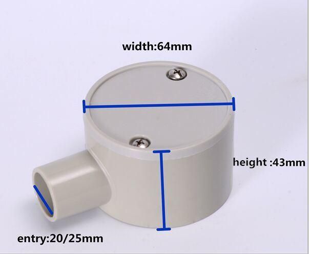 PVC Electrical Pipe Accessories 4 Way Shallow Junction Box