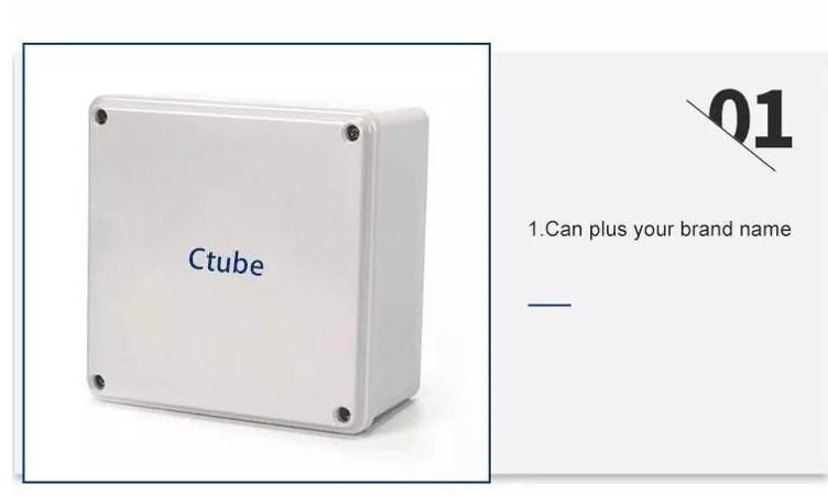 Outside IP67 Square PVC Electrical Conduit Fitting Waterproof Adaptable Box