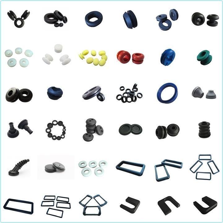 Custom Heat Resistance Small Rubber Grommet Shoulder Sleeve Bushing for Cable