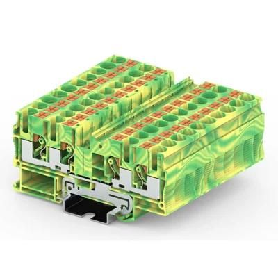 Push in DIN Rail Quattro Ground Terminal