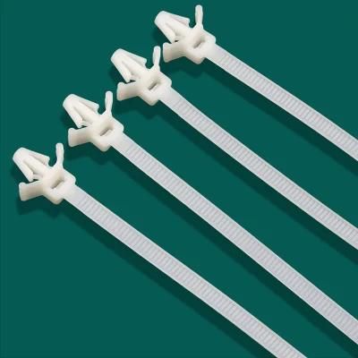 Reusable Push Mount Aircraft Head Cable Tie Self Locking Wire Strap PA66 Nylon Cable Tie