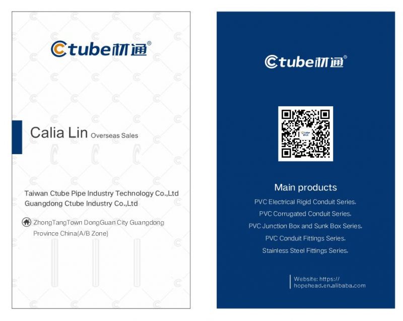 Ctube IEC61386 Flame Retardent Medium Duty Halogen Free Electrical Conduit