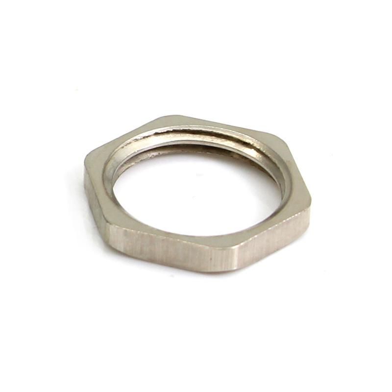Brass Locknut Metric Cable Gland Nut Nickel Plated Brass EMC Precision Locknut PVC Sealing Locknut