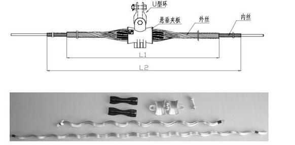 ADSS Cable Preformed Aluminum Suspension Clamp