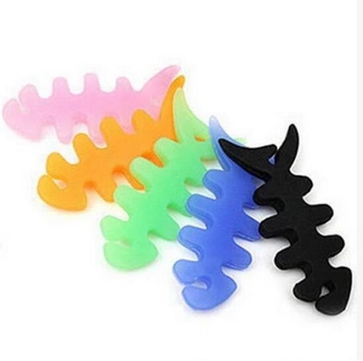 Colored Fishbone Earphone Cable Winder
