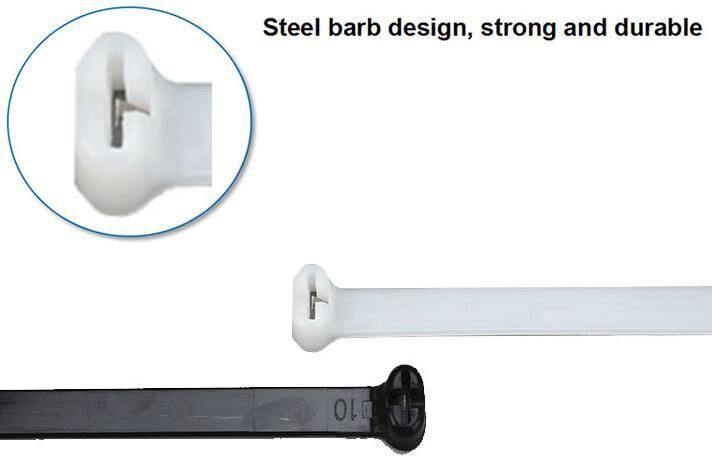 Metal Barb Locking Nylon PA66 Cable Ties with UL CE RoHS