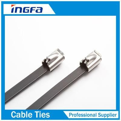 Removable Epoxy Coated Stainless Steel Self-Locking Cable Ties