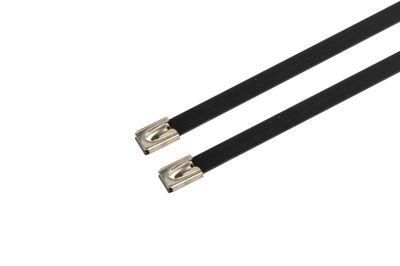 CE Approved 100PCS/Bag Wenzhou PVC Coated Ties Accessories Stainless Steel Cable Tie in China