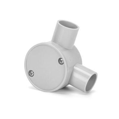 PVC 2 Way Angle Shallow Junction Box Electrical Conduit Fitting