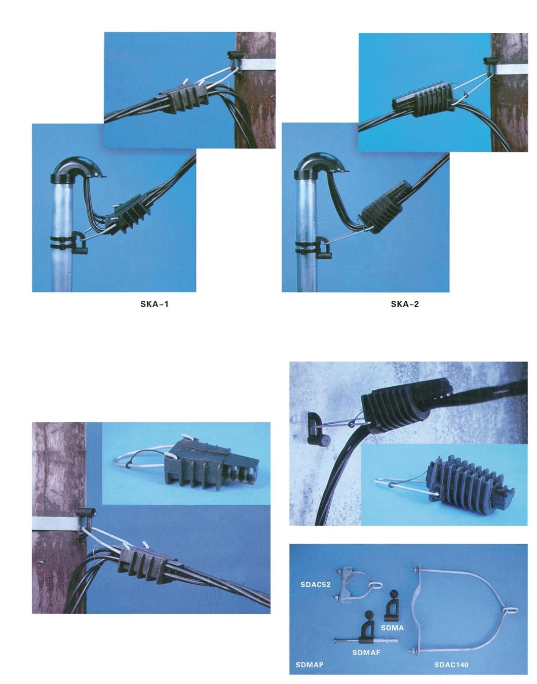 Pole Mounted ADSS Cable Suspension Clamp for Aerial Fiber Optic Cable