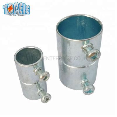 Topele EMT Conduit Pipe Fittings Galvanized Steel Set Screw Coupling