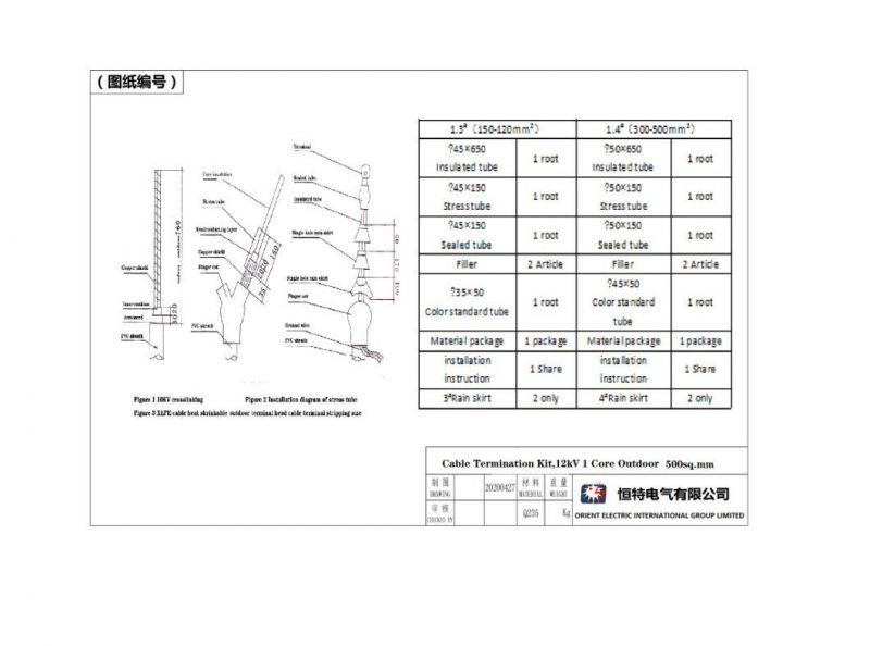 Outdoor Jointing Kit Termination Kit