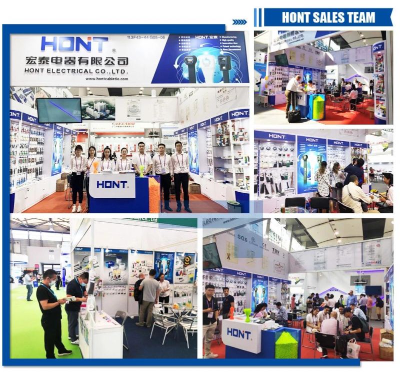 Hont Top Brand 7.5*370mm Heavy Duty Nylon PA66 Self Locking Plastic Cable Ties