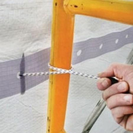 Elasticated Toggle Ties Bungee Sheeting Ties for Fixing Scaffold Tarpaulin