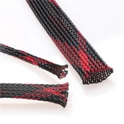 Colored UV Resist Pet Braided Sleeving Cable Expandable Wrap