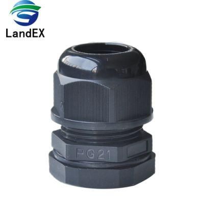 IP68 Waterproof Nylon Plastic Pg Cable Gland Size