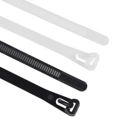 Supplier 4.8*300mm Plastic Nylon 66 Heavy Duty Reusable Zip Ties