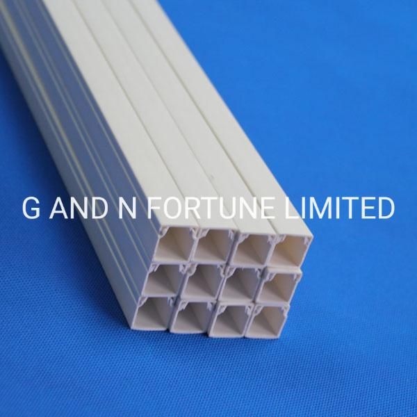 PVC Cable Wire Trunking Gutter PVC Trunking Fitting Accessories 20X10