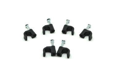 Cable Clips with Steel Nails 6mm, 8mm, 10mm, 12mm, 14mm Wire Holders and Tacks 100 Per Size.