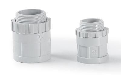 PVC Electrical Conduit Fittings Pipe Accessories Adaptor with Lock Nut