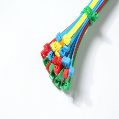 Durable Using Various 3.6X100 Black Multi Color Zip Self Locking Nylon Cable Ties