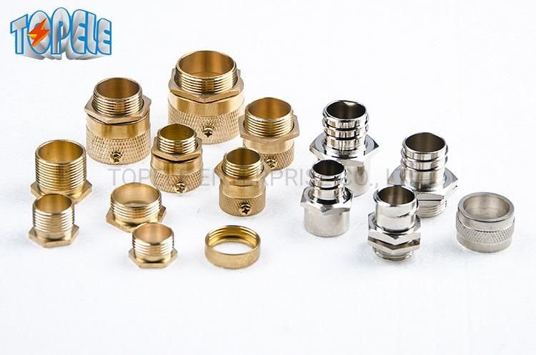 25mm Brass Male Adaptor with Screw and Lock Nut