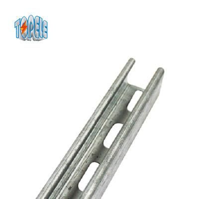 HDG/Galvanized Steel Single Electrical Strut Slotted C Channel