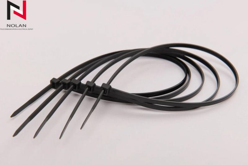 Nylon 66 Colored Plastic Zip Cable Tie Nylon Clamp 7.6 mm Width Plastic Zip Cable Ties