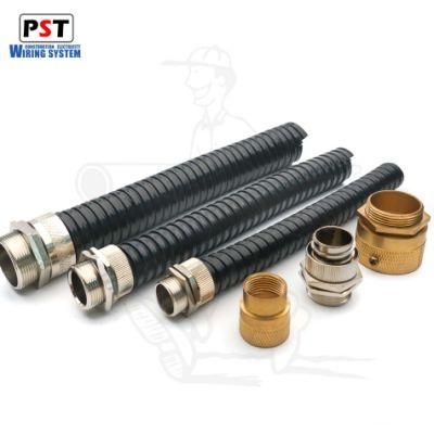 PVC Coated Galvanized Gi Flexible Metal Conduit with Adaptor