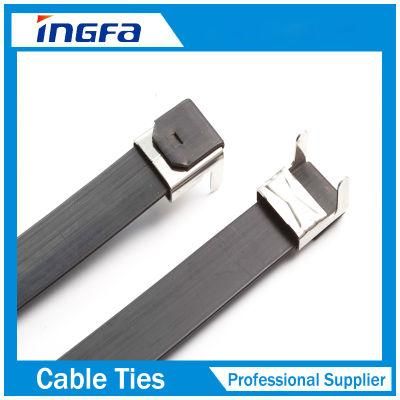 316L Semi-Coated Wing-Lock Type Ss 304/316 Cable Ties