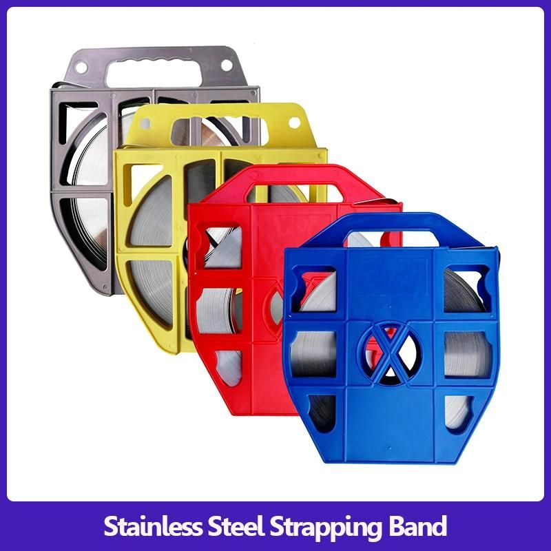 Factory Wholesale Customized 304 316 Stainless Steel Strapping Cable Ties Steel Strip Band Baling Giant Band