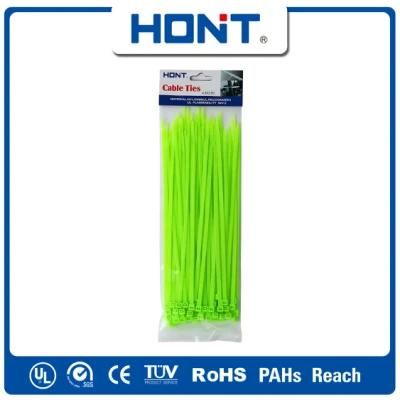 Green Plastic Cable Accessories 2.5*160 Cable Tie with RoHS