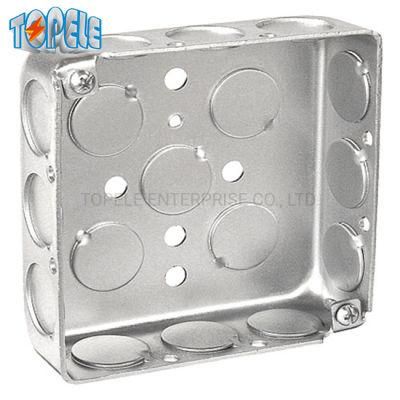 UL Metal Electrical Boxes and Covers 4&quot; Square Conduit Boxes