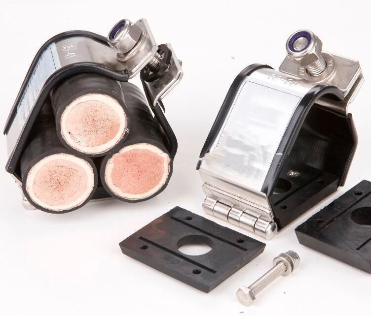 Chinese Factory Single Trefoil Stainless Steel Cable Cleats with IEC
