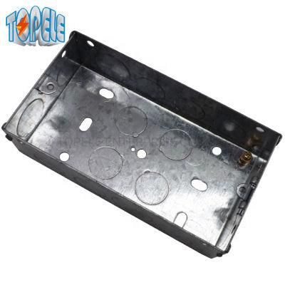3*6&quot; 35mm 47mm Deep 2 Gang Switch Boxes Junction Box BS4662 Standard Electric Boxes
