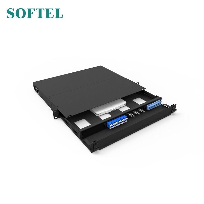 MTP/MPO to LC 12f 1u Patch Panel with 3 MPO Cassette