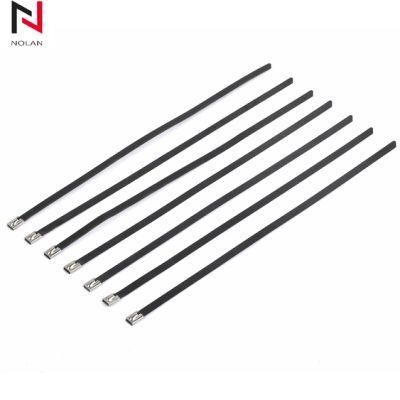 Wholesale Factory Price Multi-Purpose PVC Zip Tie 304 Stainless Steel Metal Inlay Cable Ties